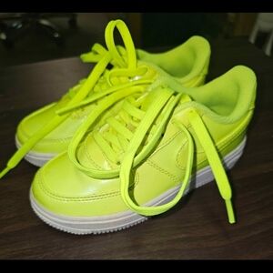 Kids Neon Nike AIR FORCE 1